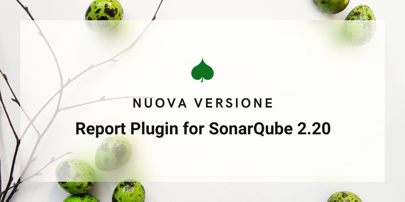 Portada de Nuova versione! Plugin Report per SonarQube 2.20